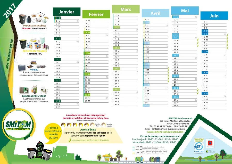 calendrier 2017 smitom