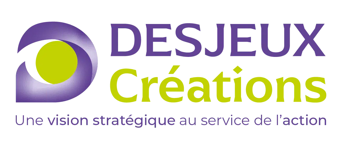 logo desjeux creations tagline couleur