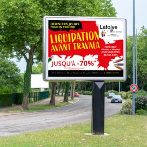 sadel liquidation magasin vannes panneau4x3m