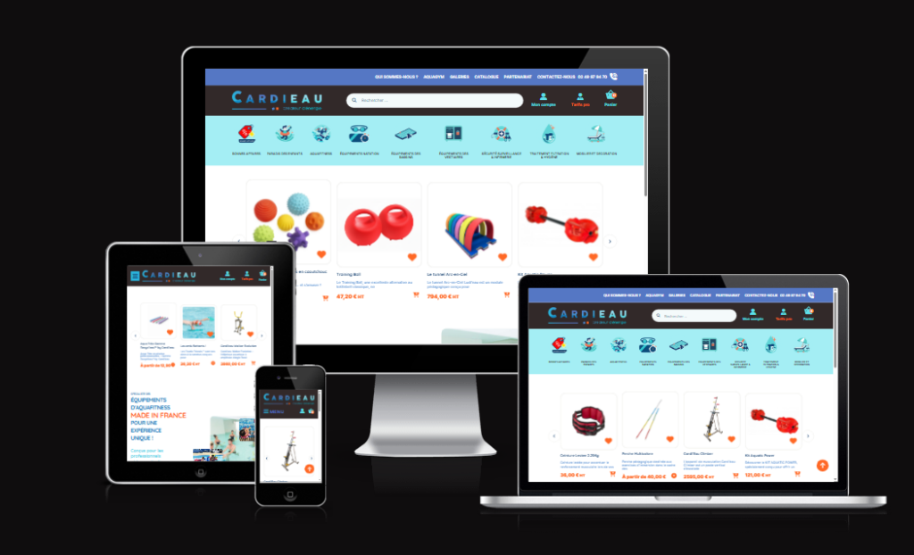 création site web responsive design cardieau  friendly seo 